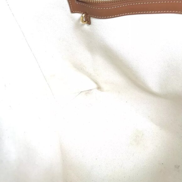 CELINE 190062 Horizontal Cabas Logo Tote Bag Shoulder Bag Canvas/Leather Beige - Picture 8 of 15